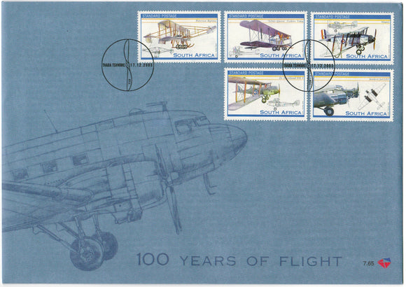South Africa. 2003 100 Years of Flight. Set of 2 FDC