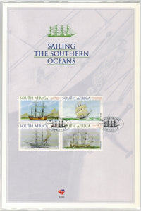 South Africa. 1999 Ships. Sailing The Southern Oceans. FDC