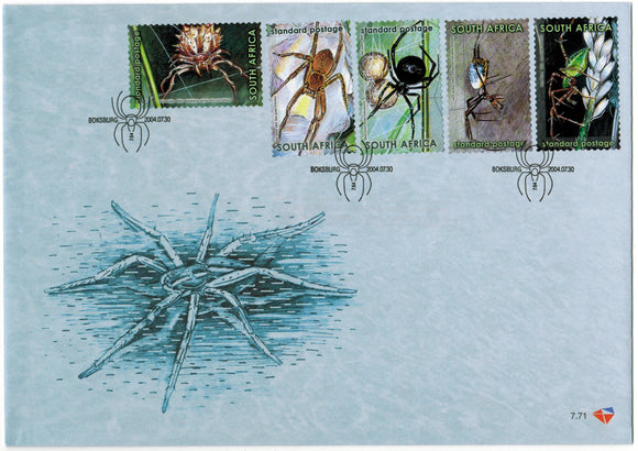 South Africa. 2004 Spiders. Set of 2 FDC