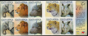 South Africa. 2010 The Big 5. MNH