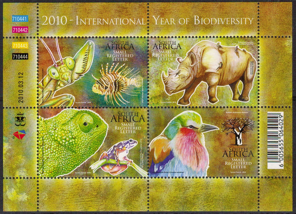 South Africa. 2010 Year of Biodiversity. MNH