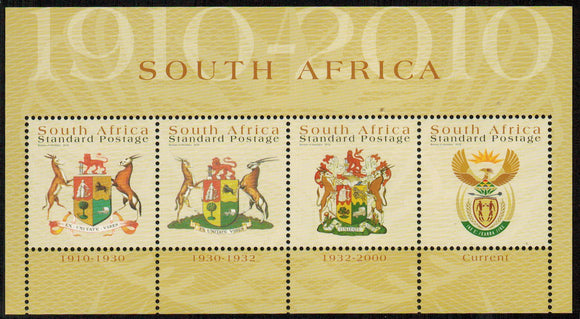 South Africa. 2010 100 Years of the Union of South Africa. MNH