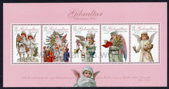 Gibraltar. 2005 Christmas. Angels. MNH