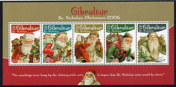 Gibraltar. 2006 Christmas. St. Nicholas. MNH