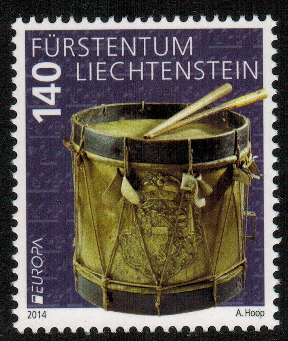 Liechtenstein. 2014 Europa. Musical Instruments. MNH