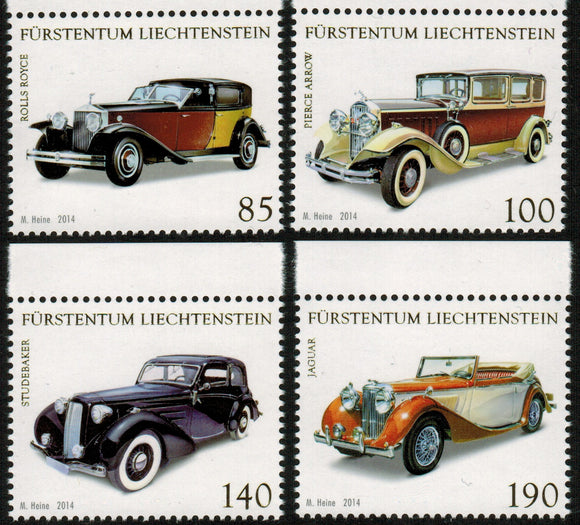 Liechtenstein. 2014 Collections in Liechtenstein: Saloon Cars. MNH