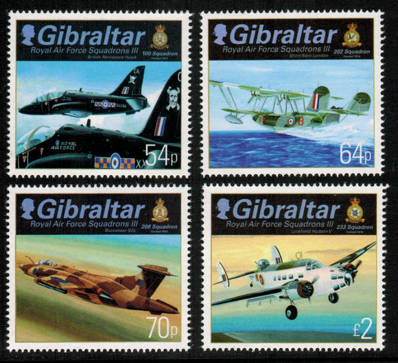 Gibraltar. 2014 RAF Squadrons III. MNH