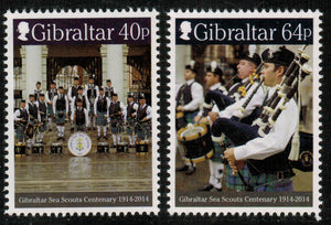 Gibraltar. 2014 Sea Scouts Centenary. MNH