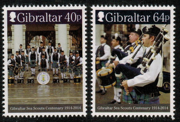 Gibraltar. 2014 Sea Scouts Centenary. MNH