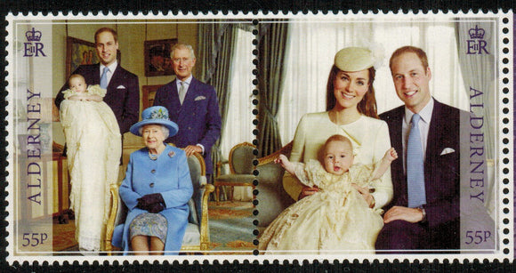 Alderney. 2014 Prince George. First Birthday. MNH