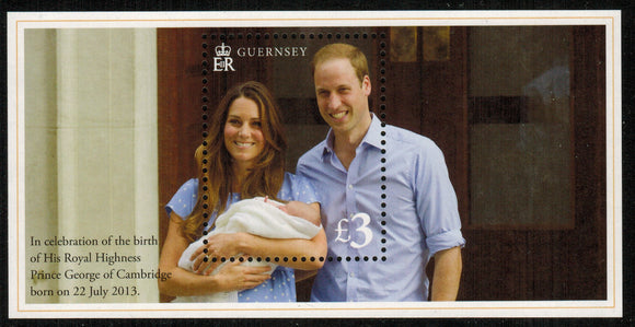 Guernsey. 2013 The Royal Birth. MNH
