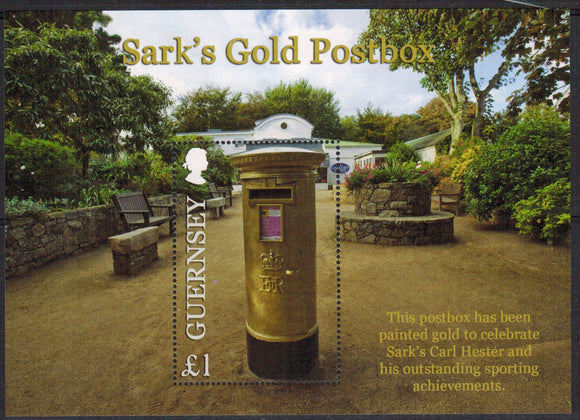 Guernsey. 2013 Sark's Gold Postbox. MNH