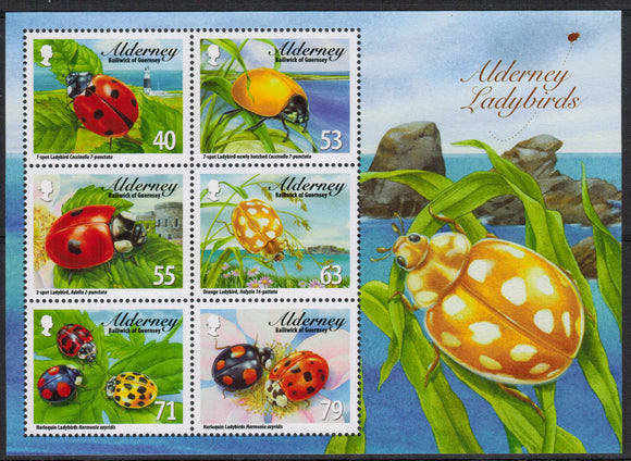 Alderney. 2014 Ladybirds. MNH