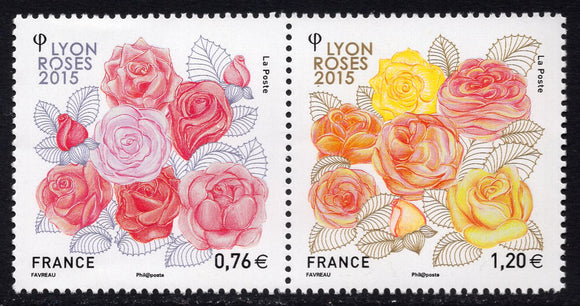 France. 2015 Roses. MNH