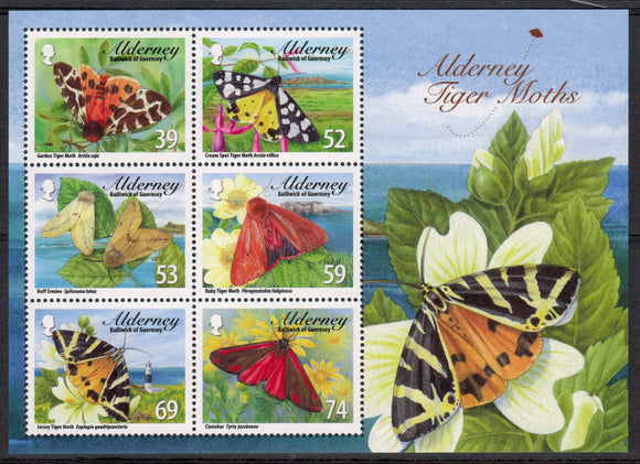 Alderney. 2012 Tiger Moths & Ermines. MNH