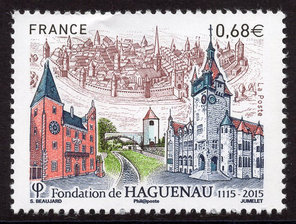 France. 2015 900 years of the City of Haguenau. MNH