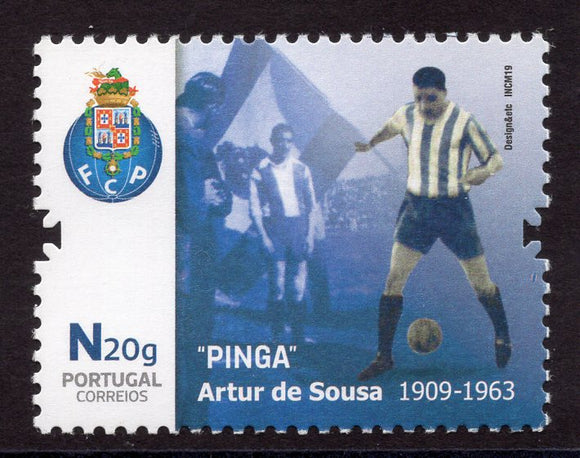 Portugal. 2019 Pinga, Artur de Sousa. Soccer player. MNH
