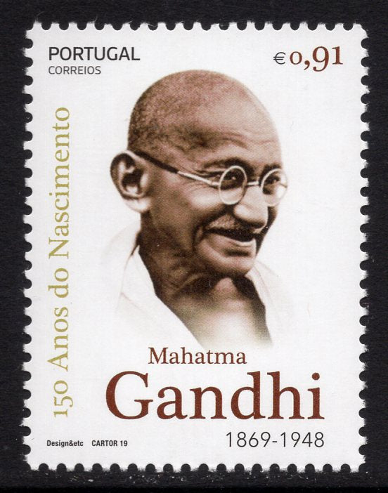 Portugal. 2019 Mahatma Gandhi. MNH