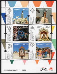 Portugal. 2020 Festivals And Pilgrimages. Places Of Faith. MNH