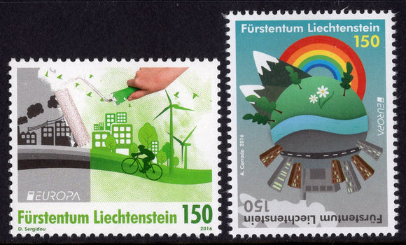 Liechtenstein. 2016 Europa. Think Green. MNH