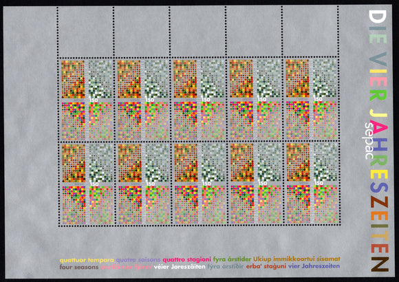 Liechtenstein. 2016 SEPAC. Four Seasons. MNH