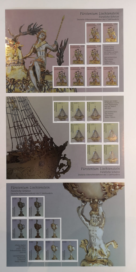 Liechtenstein. 2016 Princely Treasures: Silversmithery. MNH