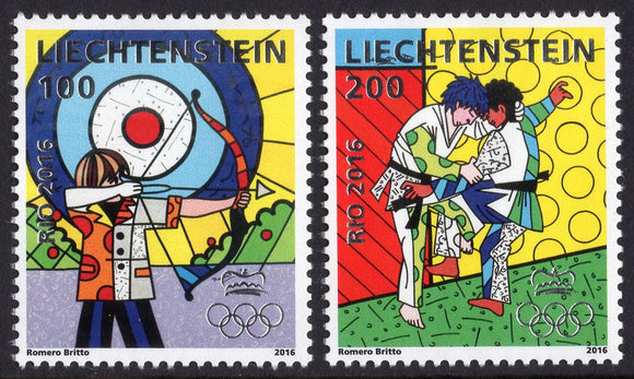 Liechtenstein. 2016 Summer Olympic Games in Rio. MNH