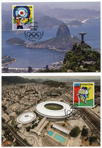 Liechtenstein. 2016 Summer Olympic Games in Rio. Maximum Cards
