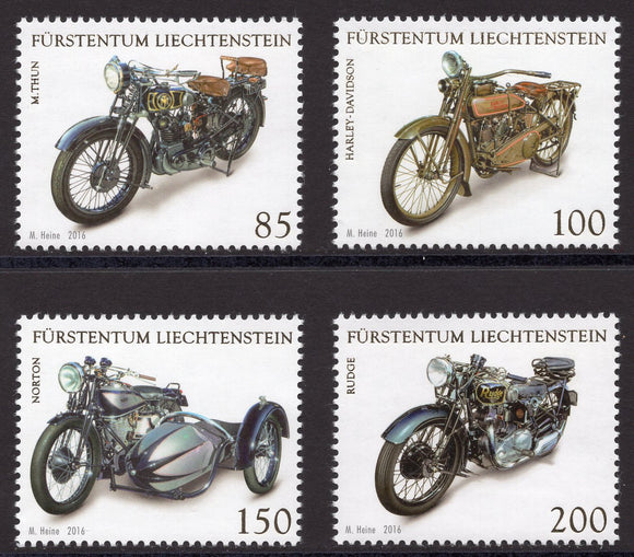 Liechtenstein. 2016 Collections in Liechtenstein. Motorcycles. MNH