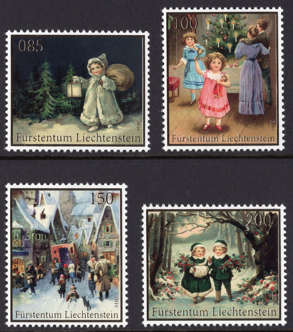 Liechtenstein. 2016 Christmas. Nostalgic Christmas Cards. MNH