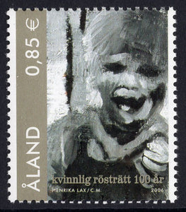 Aland. 2006 100th Anniversary of Women's Suffrage. MNH