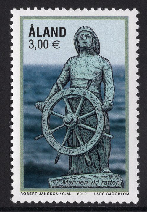 Aland. 2012 Man at the Wheel. MNH