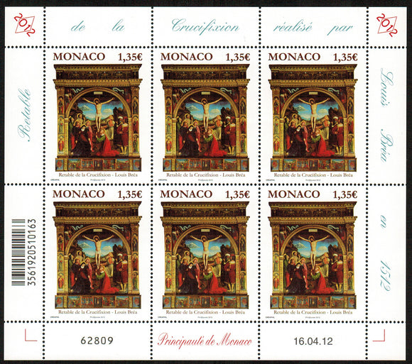 Monaco. 2012 Crucifixion by Louis Brea. MNH