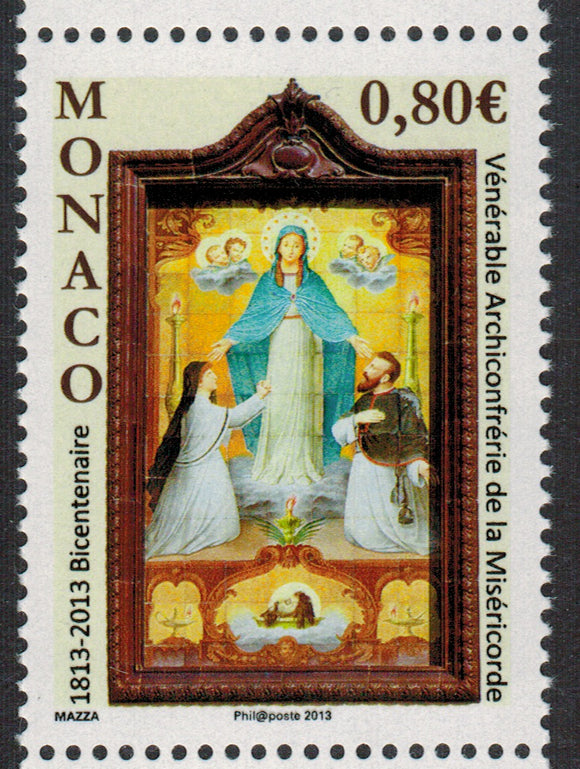 Monaco. 2013 Venerable Archiconfrerie de la Misericorde. MNH