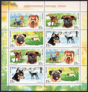 Russia. 2019 Decorative-room dogs. MNH