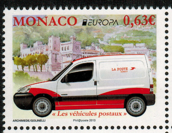 Monaco. 2013 Europa. The postman van. MNH