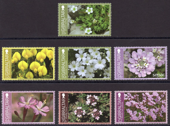 Gibraltar. 2014 Sepac. Flowers. MNH