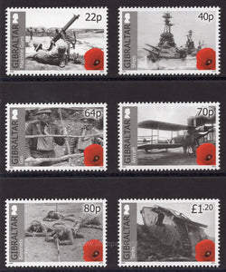 Gibraltar. 2015 100th Anniversary of World War I. MNH