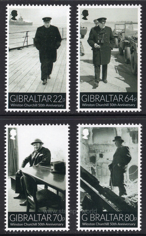 Gibraltar. 2015 Winston Churchill. MNH