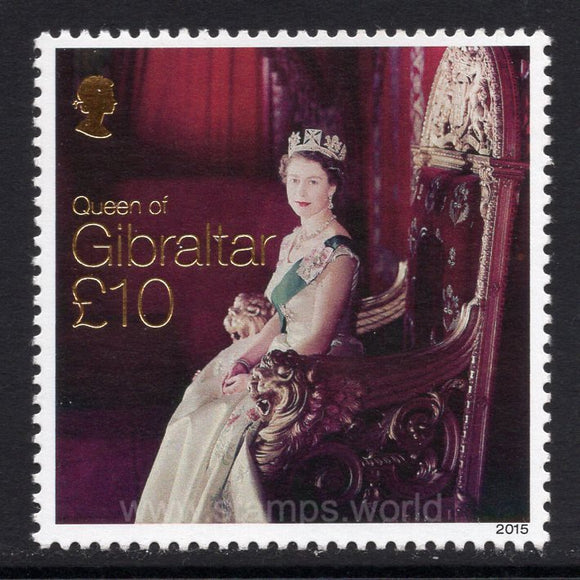 Gibraltar. 2015 Queen Elizabeth II. MNH
