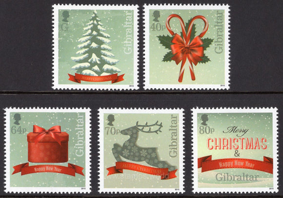 Gibraltar. 2015 Christmas. MNH