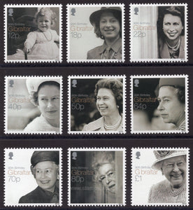 Gibraltar. 2016 90th Anniversary of Queen Elizabeth II. MNH