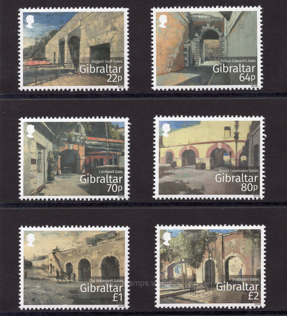 Gibraltar. 2016 Historic Gates of Gibraltar. MNH