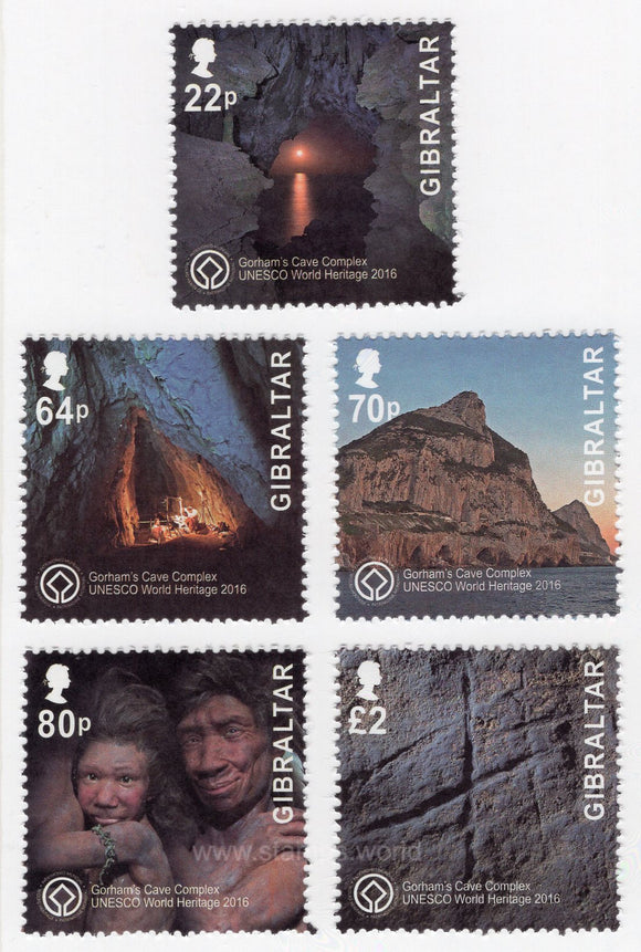 Gibraltar. 2016 UNESCO World Heritage. Gorham's Cave Complex. MNH