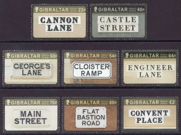 Gibraltar. 2016 Historic Streets of Gibraltar. MNH