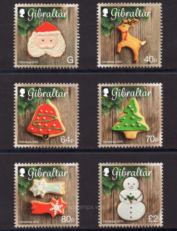 Gibraltar. 2016 Christmas. MNH