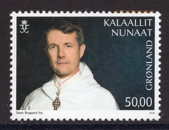 Greenland. 2018 50th Anniversary of Birth of Crown Prince of Denmark. MNH
