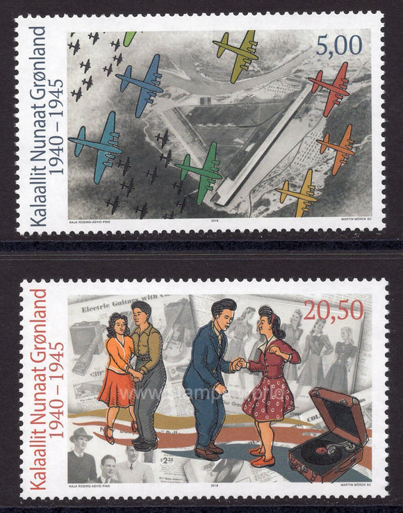 Greenland. 2018 Greenland during World War II. MNH