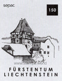 Liechtenstein. 2019 SEPAC. Old Residential Buildings. Black print. MNH