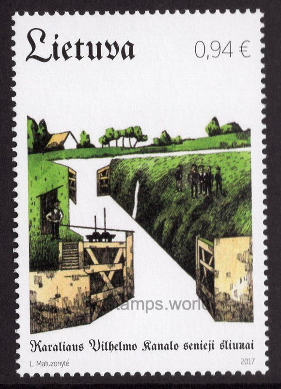 Lithuania. 2017 Technical Monuments. Old Canal Locks of King Wilhelm. MNH